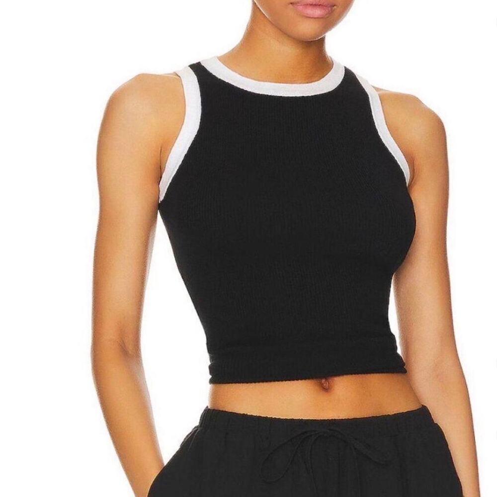 Sndys knit contrast ribbed tank